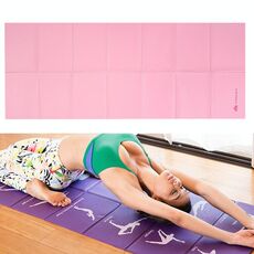 YM15C Viaggio portatile Piegabile fold Yoga Pad Studente NNAP Mat, Spessore: 2mm (rosa)