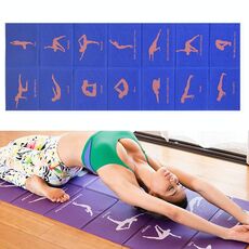 YM15C Viaggio portatile Piegabile fold yoga pad Studente NNAP Mat, Spessore: 8mm (stampa blu)