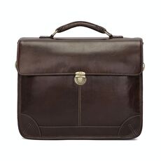Borsa portatile multifunzionale della valigeria della valigetta della valigeria della valigeria della valigia da uomo retrò per il computer da 15,6 pollici (caffè)