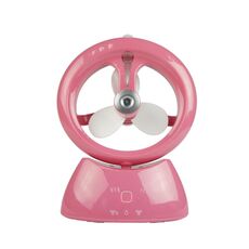 Mini USB Ricaricabile Ventilatore a spruzzo Studente Dormitorio Desktop Desktop Mute Fan (Glossy Watermelon rossa)