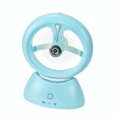 Mini USB Ricaricabile Ventilatore a spruzzo Studente Dormitorio Desktop Desktop Mute Fan (Blue Sky Sky Blue)