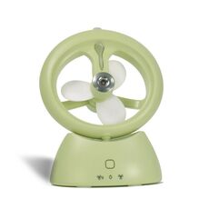 Mini USB ricaricabile Ventilatore per dormitorio per studenti Desktop Desktop Mute Fan (Grossed Matcha Green)