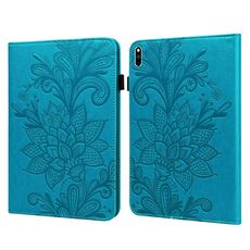 Custodia in tavoletta in pelle in pelle di pizzo fiore per Huawei Matepad Pro 10.8 2021/2019 (blu)