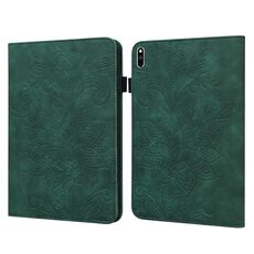 Custodia per tablet in pelle in pelle di pizzo fiore per Huawei Matepad Pro 10.8 2021/2019 (verde)