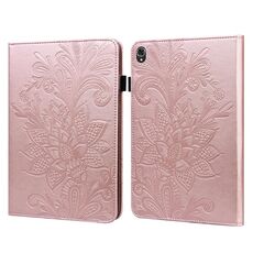 Custodia per tablet in pelle in pizzo in pizzo in pelle di pizzo per Lenovo Tab K10 (oro)