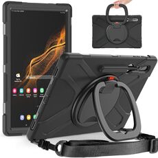 Per Samsung Galaxy Tab S8 Ultra X900 Custodia protettiva in silicone + PC per tablet (nero)