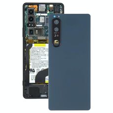 Cover posteriore batteria originale con obiettivo fotocamera per Sony Xperia 1 III (grigio)