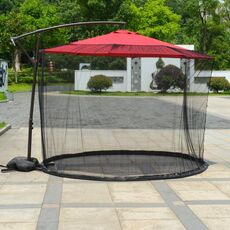 HY-0205 300 x 230 cm Outdoor Parasol Anti-mosquito Net Cover, Dimensions: Banana Umbrellas(Black)