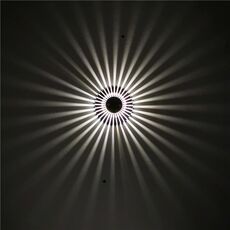 LED alluminio Aisle Light Sunflower Tempo libero di svago e intrattenimento Luce decorativa, fonte di alimentazione: Installazione visibile 1W (Bianco)