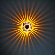 LED alluminio corridoio luce girasole tempo libero e intrattenimento Posto decorativo luce, alimentazione: installazione visibile 1W (giallo)
