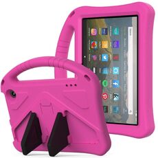 Per Amazon Kindle Fire 7 2022 EVA Flat Anti Case Tablet Case (Rose Red)