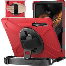 Per Samsung Galaxy Tab S8 Ultra Silicone + Case tablet PC (rosso)