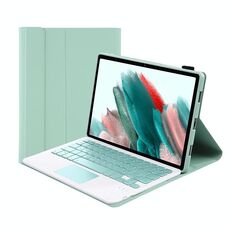 A08-A custodia in pelle Bluetooth Color Candy Bluetooth con touchpad per Samsung Galaxy Tab A8 2021 SM-X205 / SM-X200 (verde chiaro)