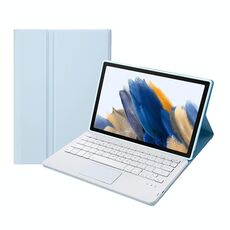 A08-A custodia in pelle Bluetooth Color Candy Bluetooth con touchpad per Samsung Galaxy Tab A8 2021 SM-X205 / SM-X200 (Ghiaccio bianco)
