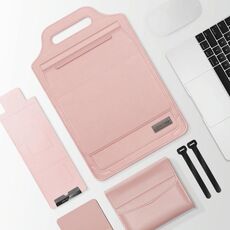 Borsa portatile portatile da 12 pollici multifunzione del mouse del supporto del mouse (rosa)