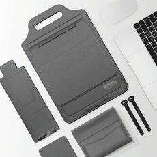 Borsa portatile portatile da 12 pollici multifunzione del tappetino per mouse (grigio)