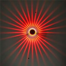 LED alluminio Aisle Light Sunflower Tempo libero e intrattenimento Luce decorativa Luce decorativa, Fonte di alimentazione: Installazione visibile 3W (rosso)