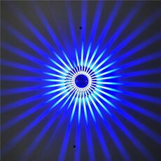 LED alluminio corridoio luce girasole per il tempo libero e intrattenimento Posto decorativo luce, alimentazione: installazione visibile 3W (blu)
