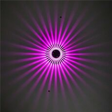 LED alluminio Aisle Light Sunflower Tempo libero e intrattenimento Place Luce decorativa, Power Fonte: Installazione visibile 3W (viola)