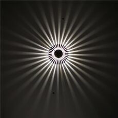 LED alluminio alluminio luce girasole per il tempo libero e intrattenimento Posto decorativo luce, fonte di alimentazione: installazione invisibile 1W (bianco)