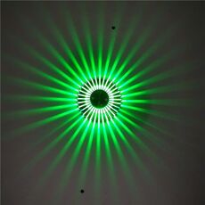 LED alluminio alluminio luce girasole per il tempo libero e intrattenimento Posto decorativo luce, fonte di alimentazione: installazione invisibile 1w (verde)