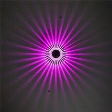 LED alluminio Aisle Light Sunflower Tempo libero del tempo libero e dell intrattenimento Luce decorativa, fonte di alimentazione: installazione invisibile 1W (viola)