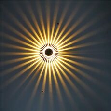 LED alluminio Aisle Light Sunflower Tempo libero e intrattenimento Place Luce decorativa, Sovonatore: Installazione invisibile 3W (bianco caldo)
