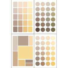 10 Set Adesivi colorati Adesivi Dot Gradient Etichette Adesivi decorativi geometrici Adesivi indice (Giallo)