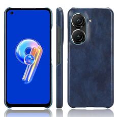 Per ASUS Zenfone 9 Custodia per cellulare con cover posteriore Litchi Texture (blu)