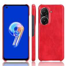 Per ASUS Zenfone 9 Custodia per cellulare con cover posteriore Litchi Texture (rosso)