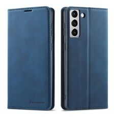 Per Samsung Galaxy S22 + 5G Forwenw Dream Series Edge Edge Forte custodia per cellulare in pelle di magnetismo (blu)
