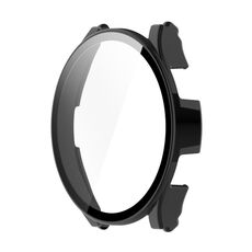 Per Samsung Galaxy Watch4 40 mm PC + custodia in vetro temperato (nero)