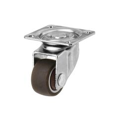 4 pezzi Pieghevole da tavola di asciugatura per asciugatura Flat Bottom Mobile Asse singolo Axis TPE Ruota TPE, Modello: 1 pollice