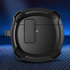 Custodia protettiva per auricolari con interruttore e gancio per Huawei Freebuds 4 (nero)