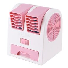 Mini silenzioso Dual-Port Fan di raffreddamento senza lagale (rosa)