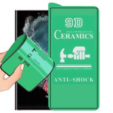 Per Samsung Galaxy S22 Ultra 5G 9D Pellicola ceramica colla a schermo intero