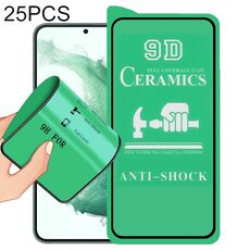 Per Samsung Galaxy S22 + 5G 25 pezzi 9D Pellicola in ceramica con colla a schermo intero
