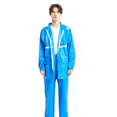 Adulto Anti-Riot HD DOPPIO BRIM PILECACT AINGEPANT SETS, Dimensioni: XXL (Lago Blue)