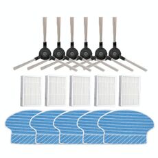 3 paia Pennello laterale + 5 filtri + 5 pezzi Accessori per stracci per aspirapolvere P1 P3 P3 PROCENIC P1 P3