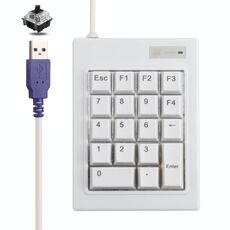 DX-18A 18-Keys USB cablato meccanico meccanico mini tastiera numerica (bianco)