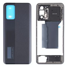Per OPPO Realme GT Neo RMX3031 Cornice centrale della cornice + coperchio posteriore della batteria (nero)