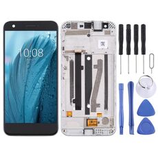 Schermo LCD OEM per ZTE Blade A512/Z10 digitalizzatore assemblaggio completo con cornice (nero)