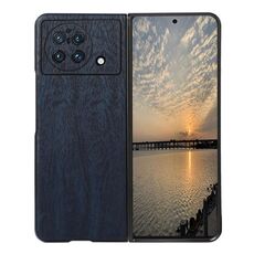 Per vivo x Piega il foro preciso Foro di legno Texture PU Case PU (blu)