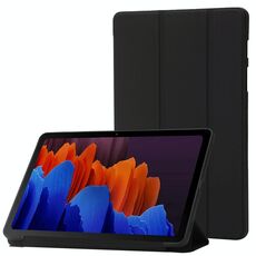 Per Samsung Galaxy Tab S8 + / S7 + custodia in pelle in silicone porta in pelle in silicone (nero)