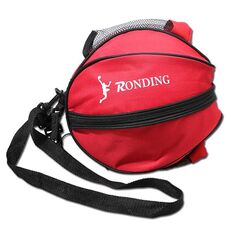 Borsa da calcio a palla da calcio con cerniera a due vie con una spalla Basket Sports Balfall Bag (Red)