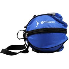 Borsa per palla da calcio con cerniera a due vie con una spalla Basket Basketball Sports Bal Ball (blu)