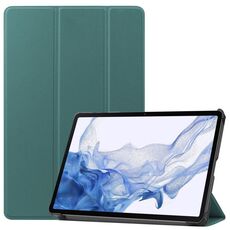 Per Samsung Galaxy Tab S8 Porta a tre piede Custer Texture Leathet Case (verde)