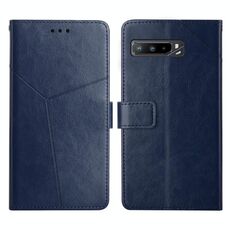 Per Asus Rog Telefono 3 y cucitura orizzontale Flip Leather Case (blu)