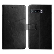 Per Asus Rog Telefono 3 Y cuciture orizzontale Flip Leth Phone Case (nero)