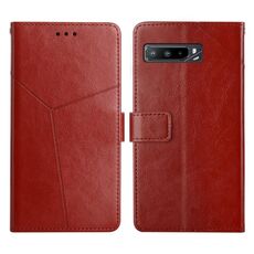 Per Asus Rog Telefono 3 Y cuciture orizzontali Flip Leather Case (Brown)